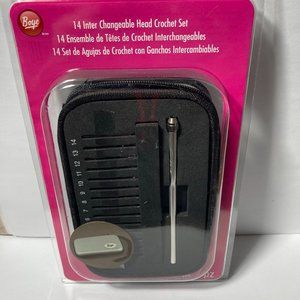 Inter Changeable Head Crochet Set Hook Sizes 1-14